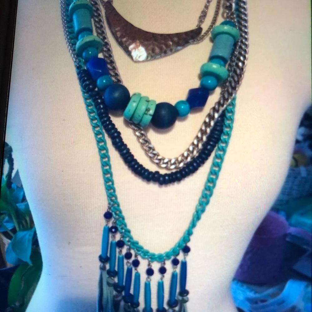 Native American Look express Necklace Turkish eye